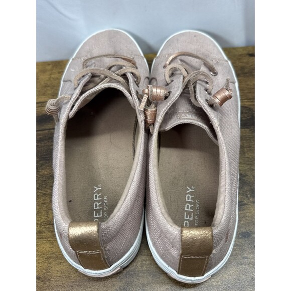 Sperry Womens Top Sider Crest Vibe Low Sneakers Pink Canvas Size 10M - Picture 5 of 7